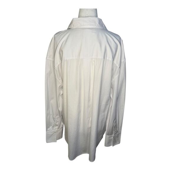 NEW Madewell Women’s’s XL Eyelet White Relaxed Button-Up‎ Shirt NWT - Picture 3 of 9